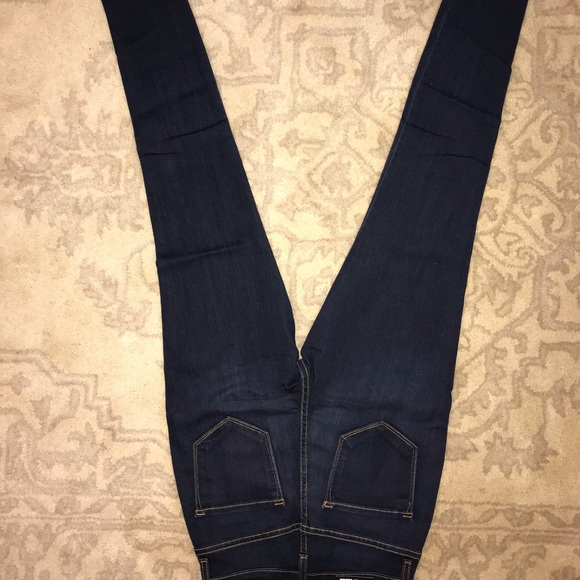 High Waist Dark Wash Skinny Jeans - Picture 2 of 2
